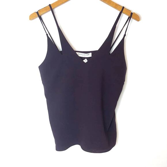 Amanda Uprichard - Black Cherry Billie Double Strap Tank - Small/P - Picture 1 of 6